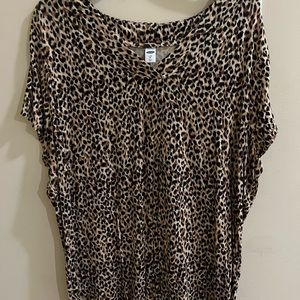 Cheetah blouse.